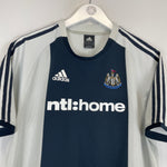 Shop 2002/03 NEWCASTLE UNITED SHEARER #9 AWAY SHIRT (M) ADIDAS, classic football shirts, vintage football shirts & retro soccer jerseys at Cult Kits