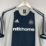 Shop 2002/03 NEWCASTLE UNITED SHEARER #9 AWAY SHIRT (M) ADIDAS, classic football shirts, vintage football shirts & retro soccer jerseys at Cult Kits