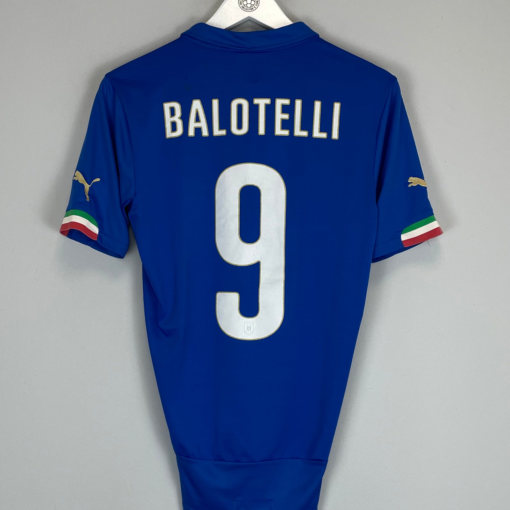 Shop 2014/15 ITALY BALOTELLI #9 HOME SHIRT (S) PUMA, classic football shirts, vintage football shirts & retro soccer jerseys at Cult Kits