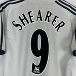 Shop 2002/03 NEWCASTLE UNITED SHEARER #9 AWAY SHIRT (M) ADIDAS, classic football shirts, vintage football shirts & retro soccer jerseys at Cult Kits