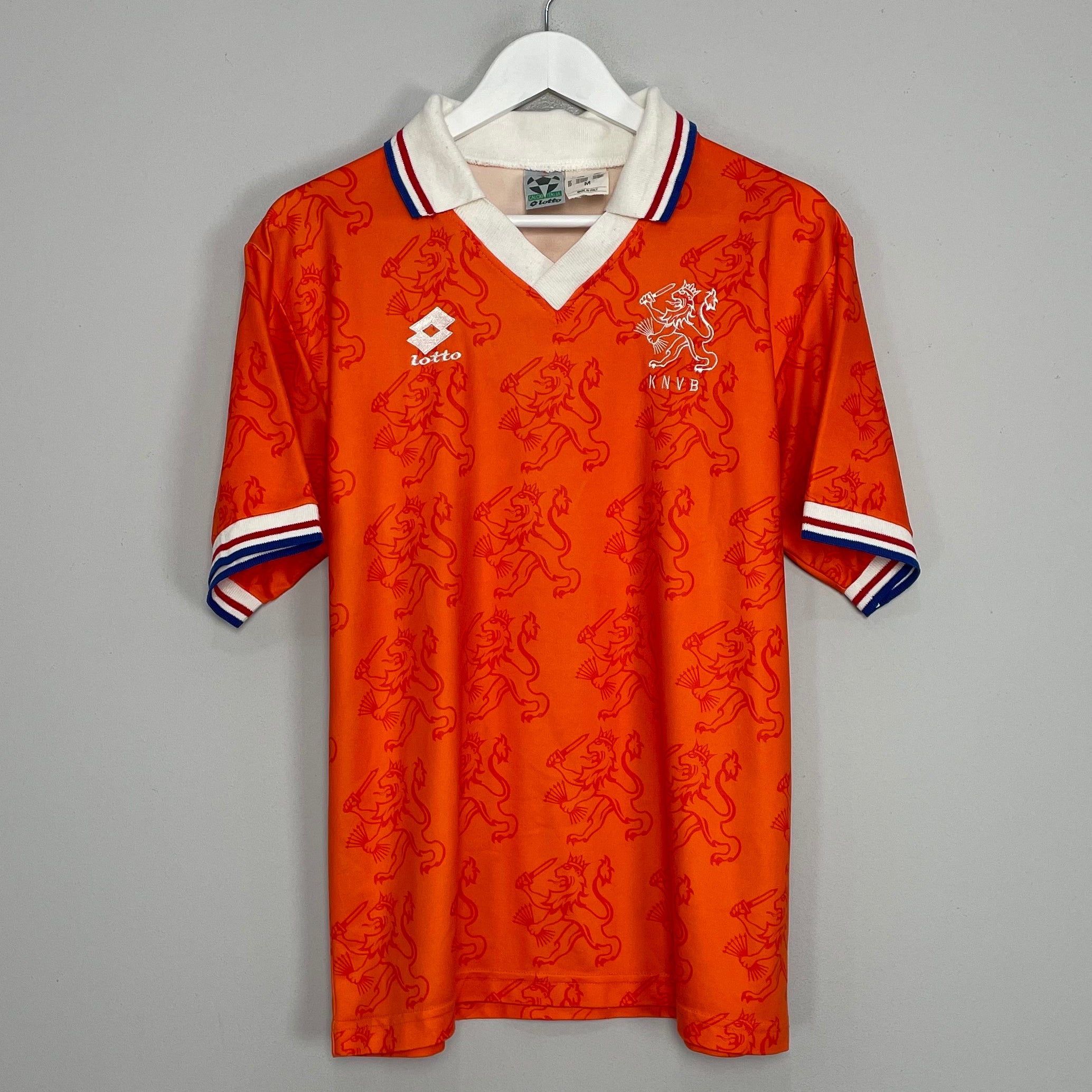 Shop 1994 NETHERLANDS *PLAYER ISSUE* HOME SHIRT (M) LOTTO, classic football shirts, vintage football shirts & retro soccer jerseys at Cult Kits