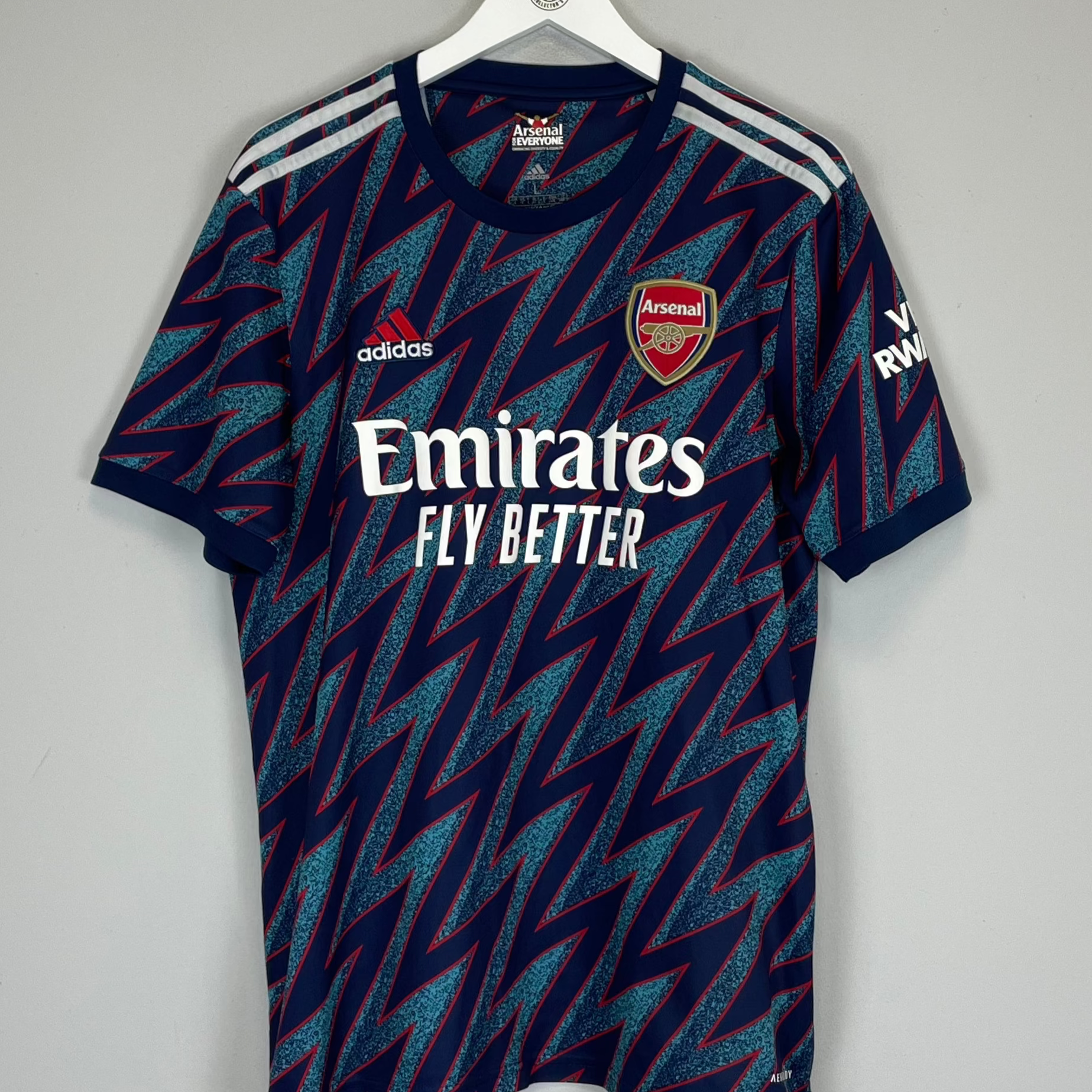 Shop 2021/22 ARSENAL THIRD SHIRT (L) ADIDAS, classic football shirts, vintage football shirts & retro soccer jerseys at Cult Kits