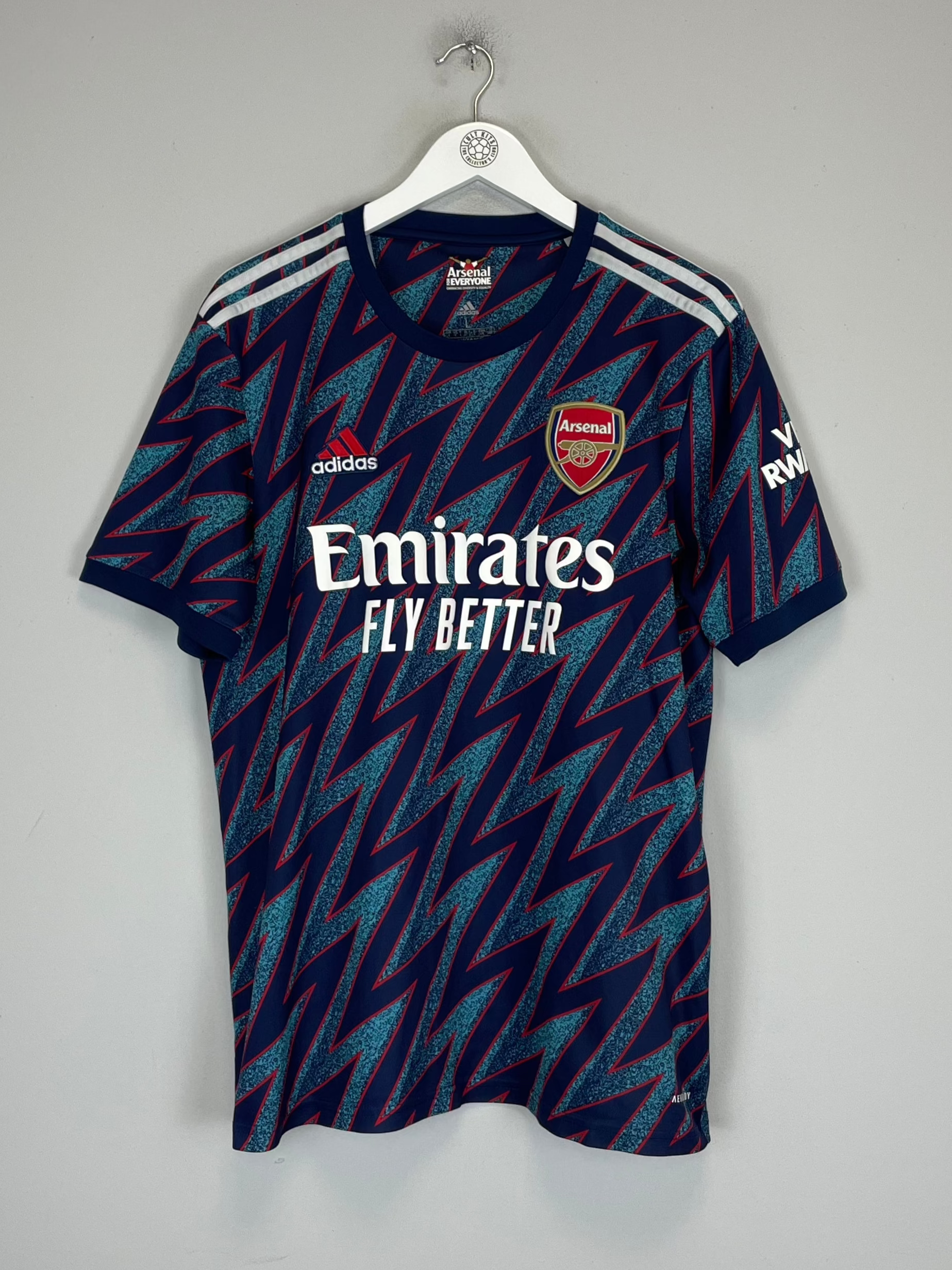Shop 2021/22 ARSENAL THIRD SHIRT (L) ADIDAS, classic football shirts, vintage football shirts & retro soccer jerseys at Cult Kits