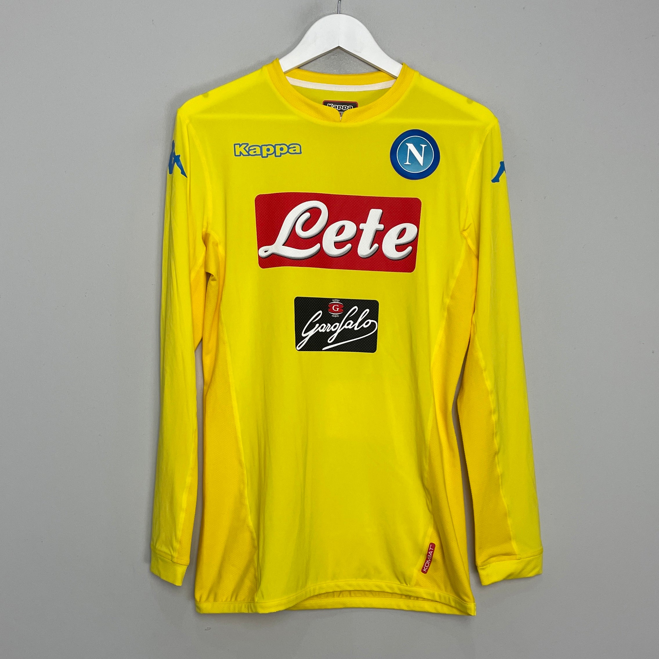 Shop 2017/18 NAPOLI AUTHENTIC L/S AWAY SHIRT (L) KAPPA, classic football shirts, vintage football shirts & retro soccer jerseys at Cult Kits