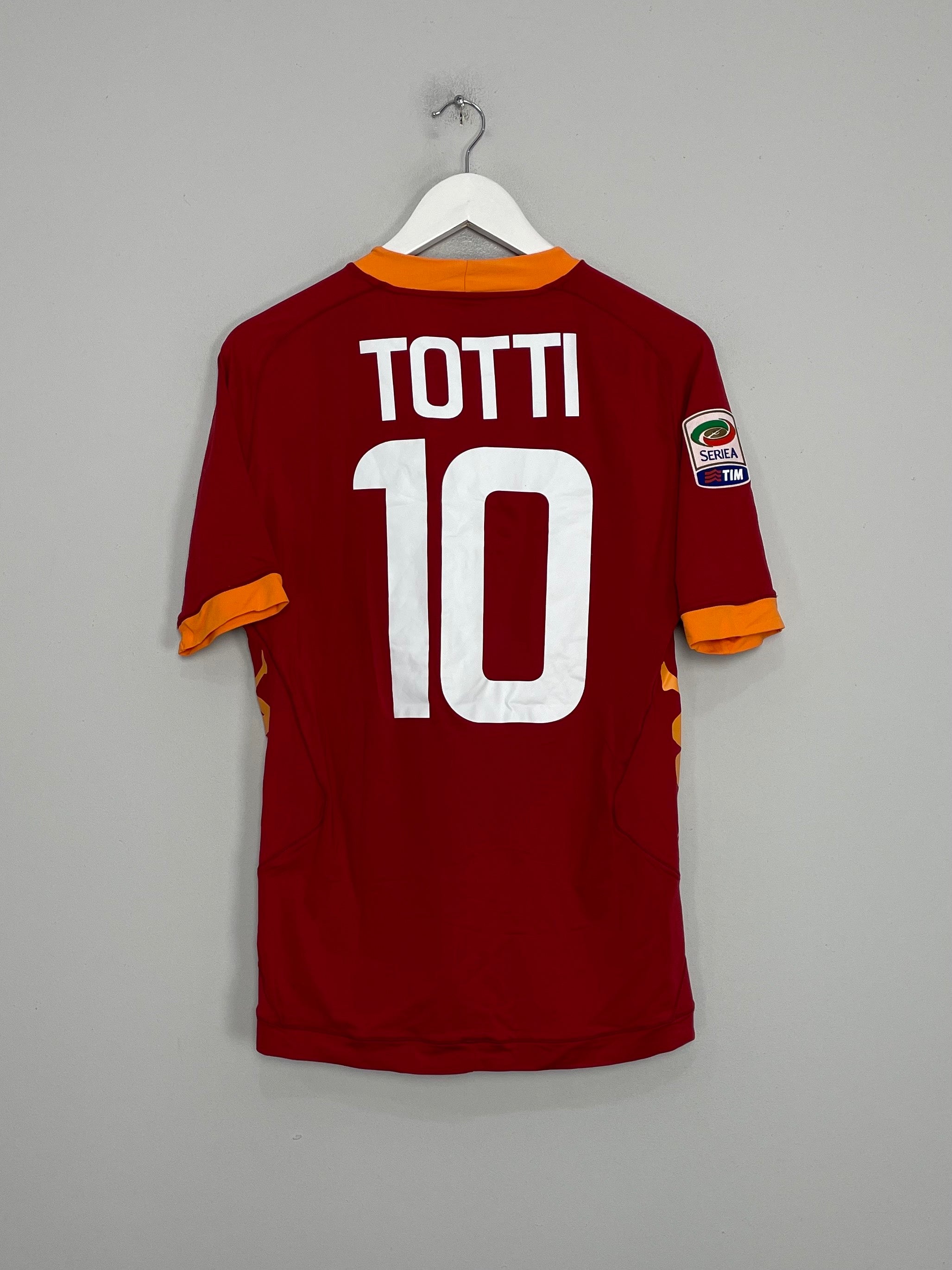 Shop 2011/12 ROMA TOTTI #10 HOME SHIRT (L) KAPPA, classic football shirts, vintage football shirts & retro soccer jerseys at Cult Kits