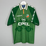 Shop 1996/97 IRELAND HOME SHIRT (XL) UMBRO, classic football shirts, vintage football shirts & retro soccer jerseys at Cult Kits
