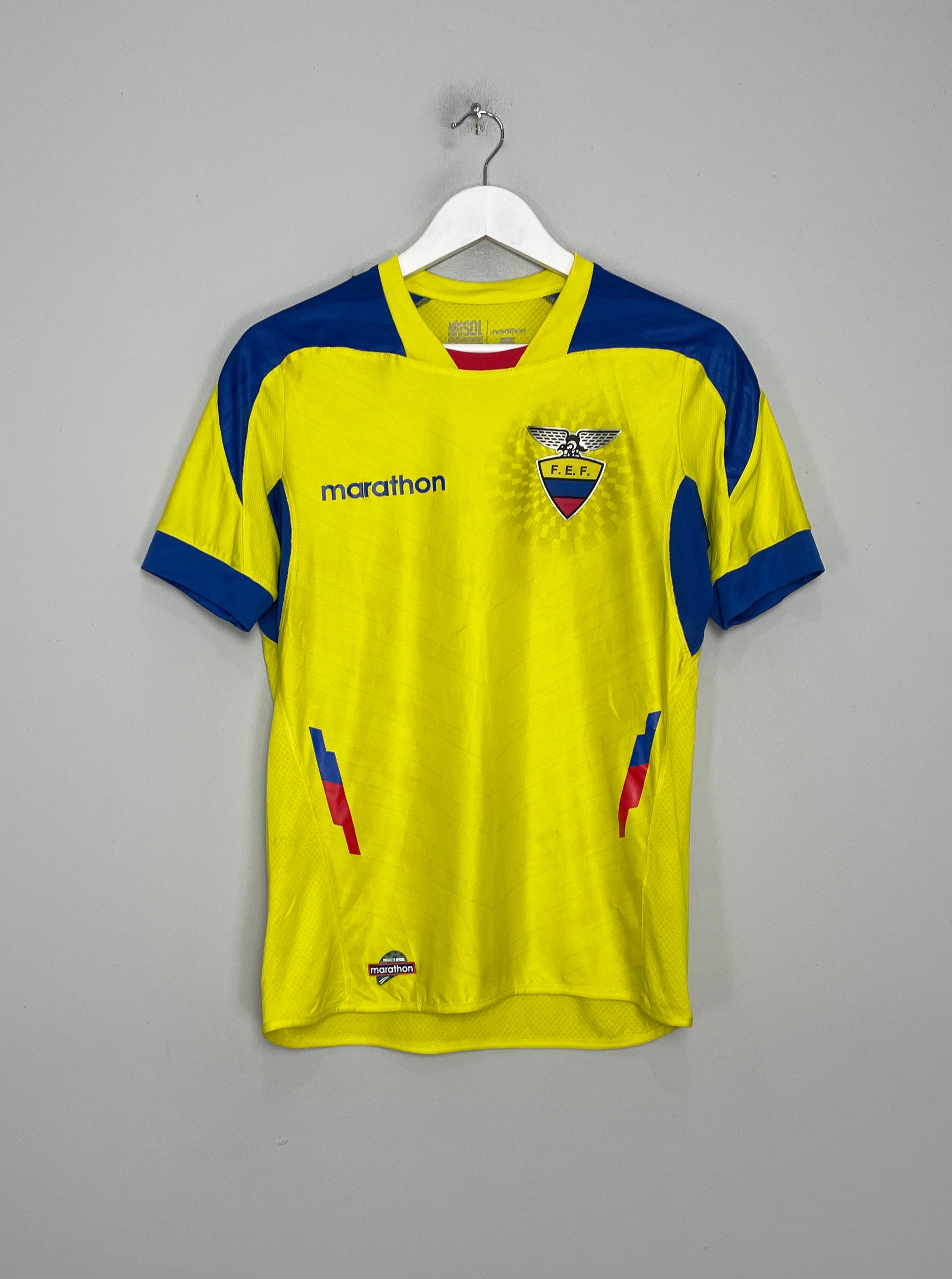 Shop 2014/15 ECUADOR HOME SHIRT (S) MARATHON, classic football shirts, vintage football shirts & retro soccer jerseys at Cult Kits