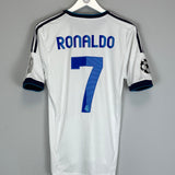 2012/13 REAL MADRID RONALDO #7 C/L HOME SHIRT (S) ADIDAS