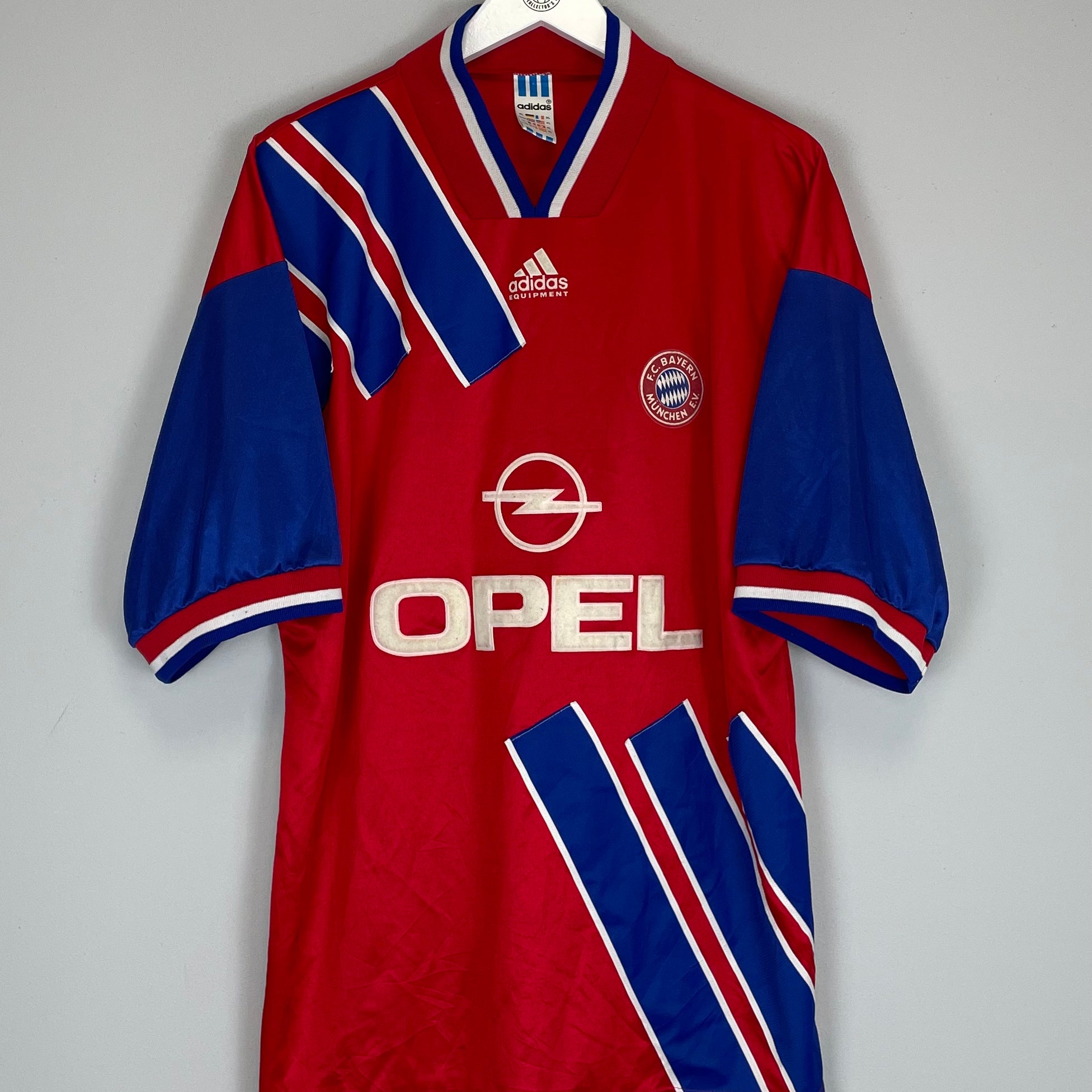 Shop 1993/95 BAYERN MUNICH HOME SHIRT (XL) ADIDAS, classic football shirts, vintage football shirts & retro soccer jerseys at Cult Kits
