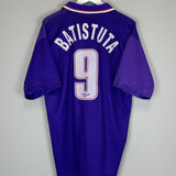 Shop 1996/97 FIORENTINA BATISTUTA #9 HOME SHIRT (XL) REEBOK, classic football shirts, vintage football shirts & retro soccer jerseys at Cult Kits