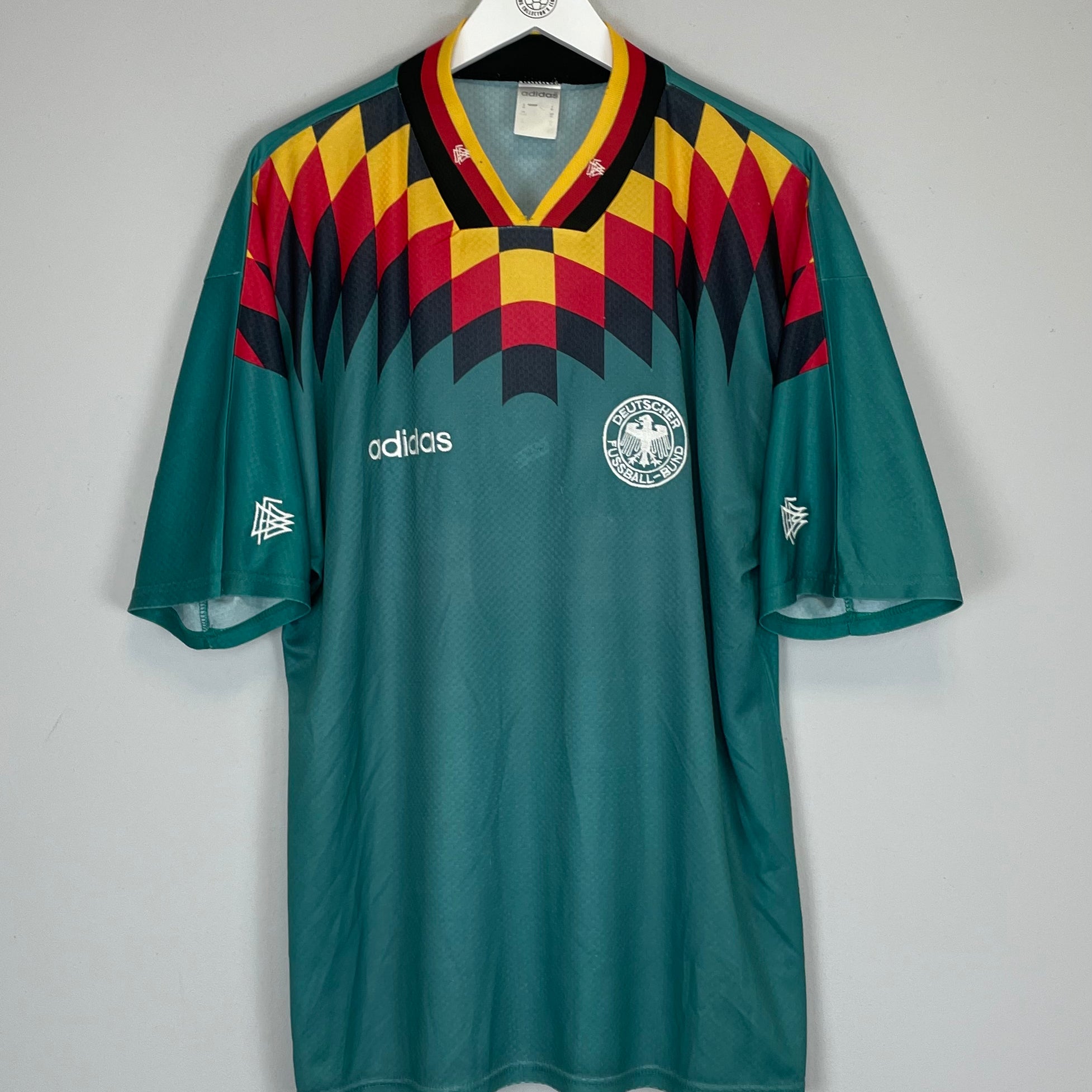 Shop 1994/96 GERMANY AWAY SHIRT (XL) ADIDAS, classic football shirts, vintage football shirts & retro soccer jerseys at Cult Kits