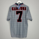 1995/96 MANCHESTER UNITED CANTONA #7 *BNWT* AWAY SHIRT (L) UMBRO