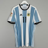Shop 2016/17 ARGENTINA AGUERO #11 *BNWT* HOME SHIRT (XL) ADIDAS, classic football shirts, vintage football shirts & retro soccer jerseys at Cult Kits