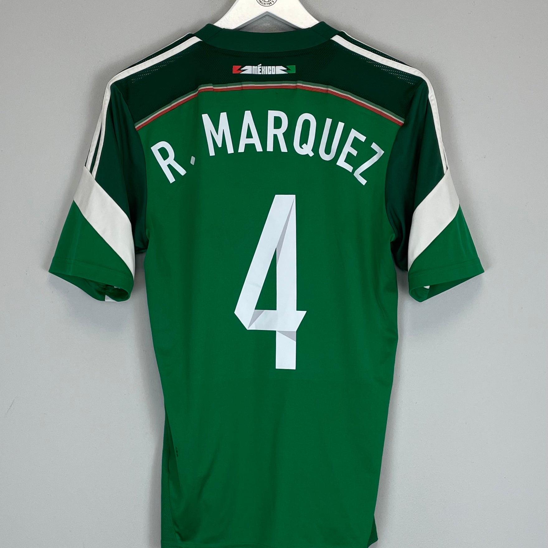 Shop 2013/15 MEXICO R.MARQUEZ #4 HOME SHIRT (S) ADIDAS, classic football shirts, vintage football shirts & retro soccer jerseys at Cult Kits