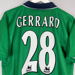 Shop 1999/00 LIVERPOOL GERRARD #28 AWAY SHIRT (S) REEBOK, classic football shirts, vintage football shirts & retro soccer jerseys at Cult Kits