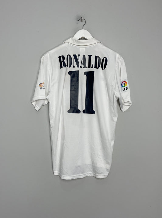 2002/03 REAL MADRID RONALDO #11 *CENTENARY* HOME SHIRT (M) ADIDAS