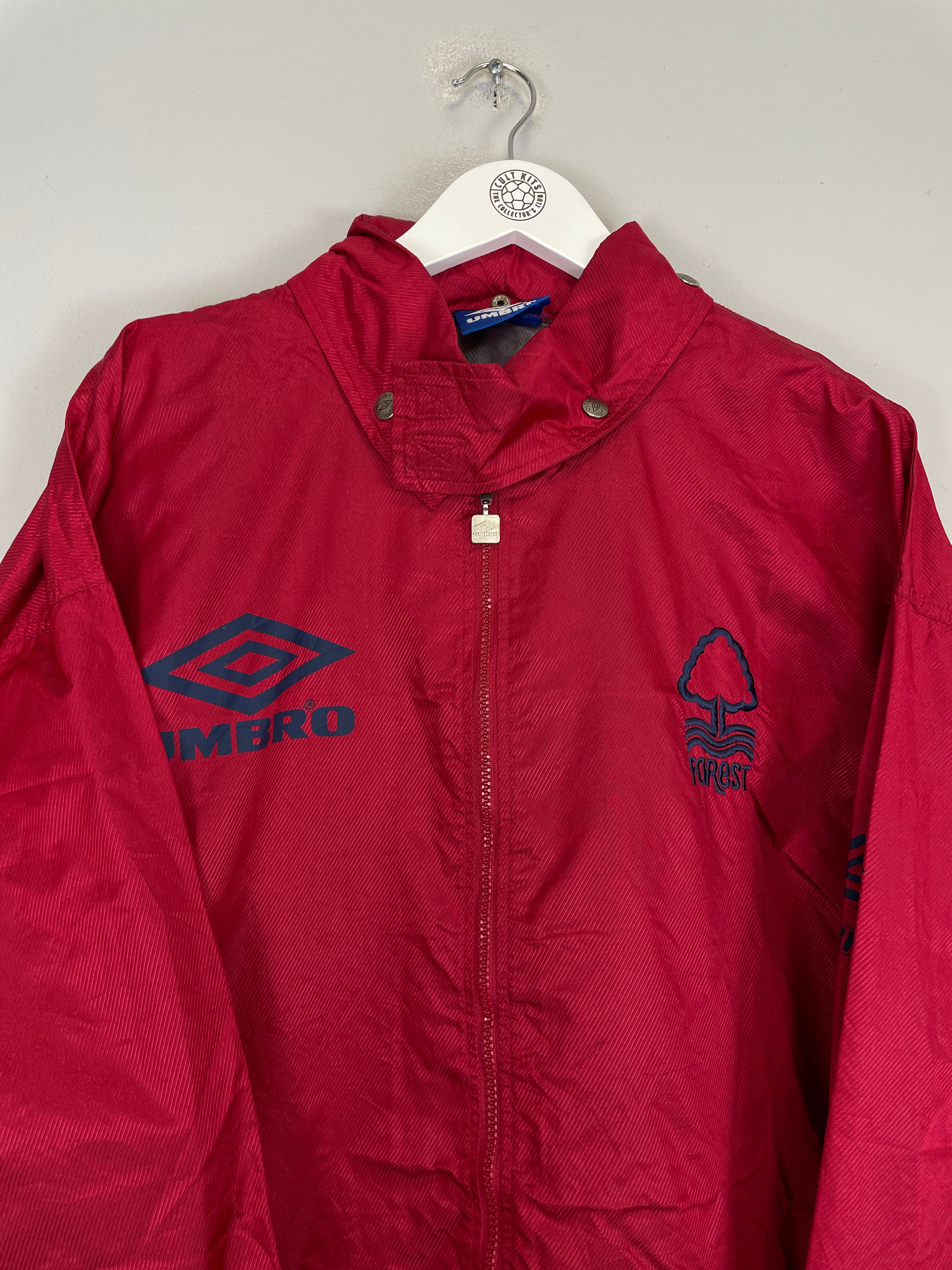Shop 1994/96 NOTTINGHAM FOREST WINDBREAKER (XL) UMBRO, classic football shirts, vintage football shirts & retro soccer jerseys at Cult Kits