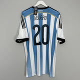 2013/15 ARGENTINA AGUERO #20 *BNWT* HOME SHIRT (XL) ADIDAS