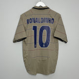 2003/04 BARCELONA RONALDINHO #10 AWAY SHIRT (S) NIKE