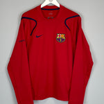 Shop 2006/07 BARCELONA JUMPER DRILL TOP (M) NIKE, classic football shirts, vintage football shirts & retro soccer jerseys at Cult Kits