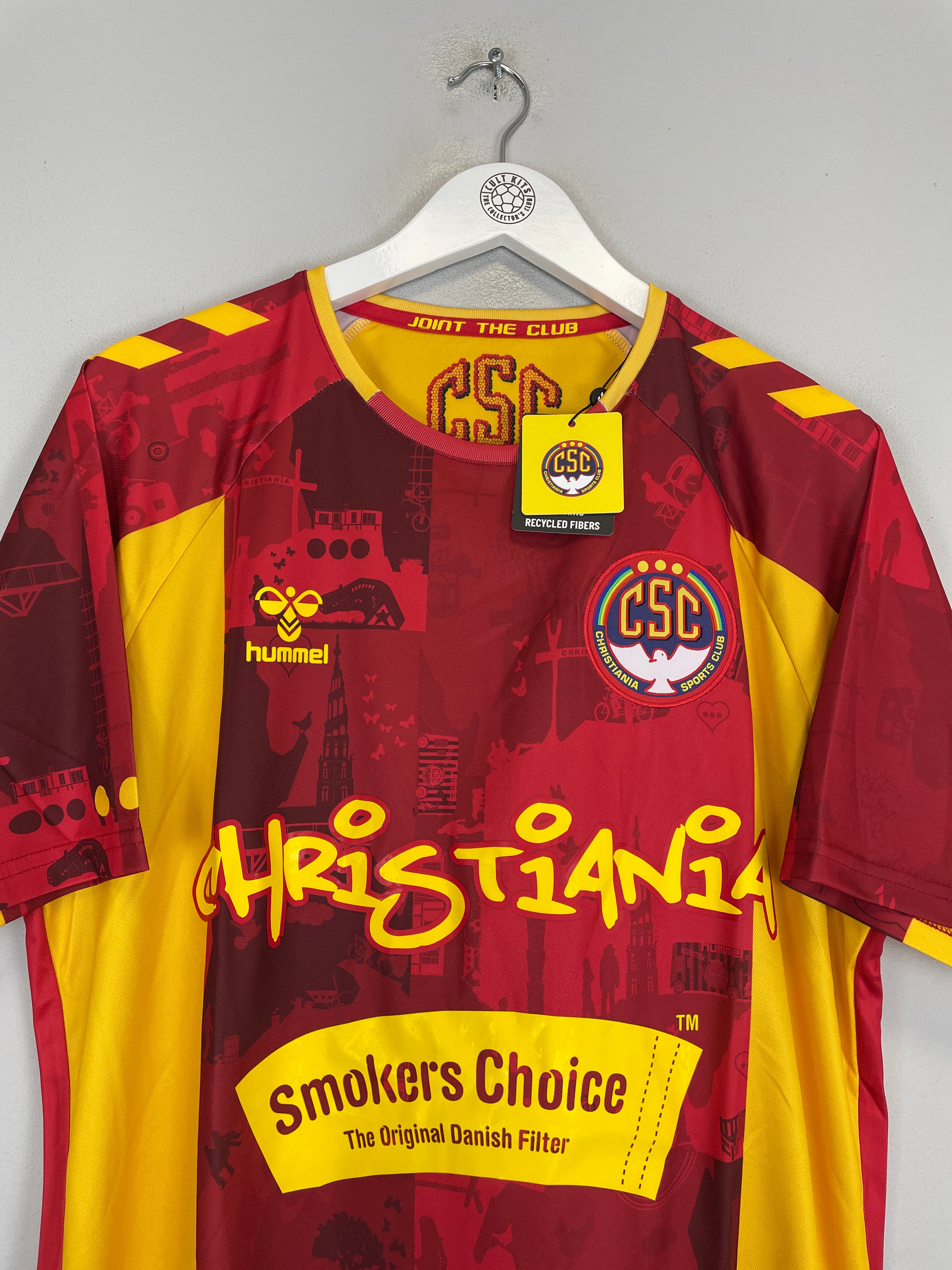 Shop 2024/25 CHRISTIANIA *BNWT* HOME SHIRT (L) HUMMEL, classic football shirts, vintage football shirts & retro soccer jerseys at Cult Kits
