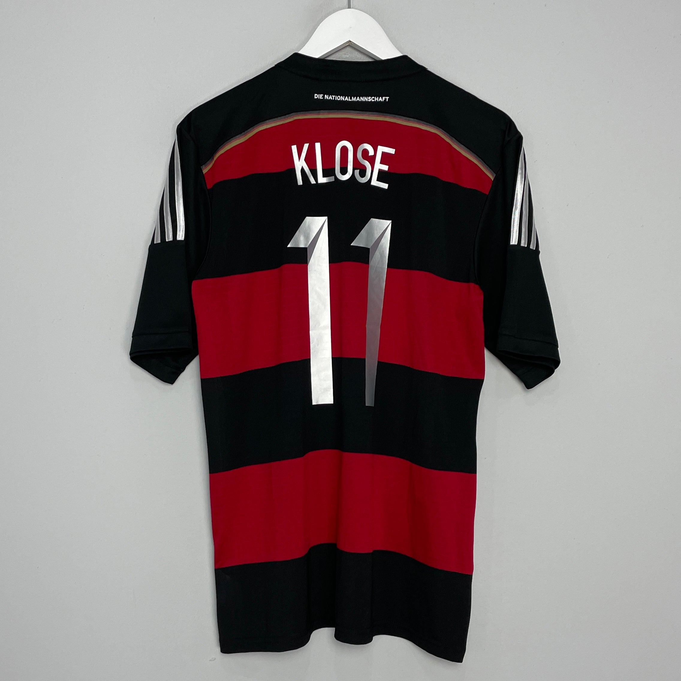 Shop 2014/15 GERMANY KLOSE #11 AWAY SHIRT (L) ADIDAS, classic football shirts, vintage football shirts & retro soccer jerseys at Cult Kits