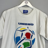 Shop 1996 EURO T-SHIRT (M) UMBRO, classic football shirts, vintage football shirts & retro soccer jerseys at Cult Kits