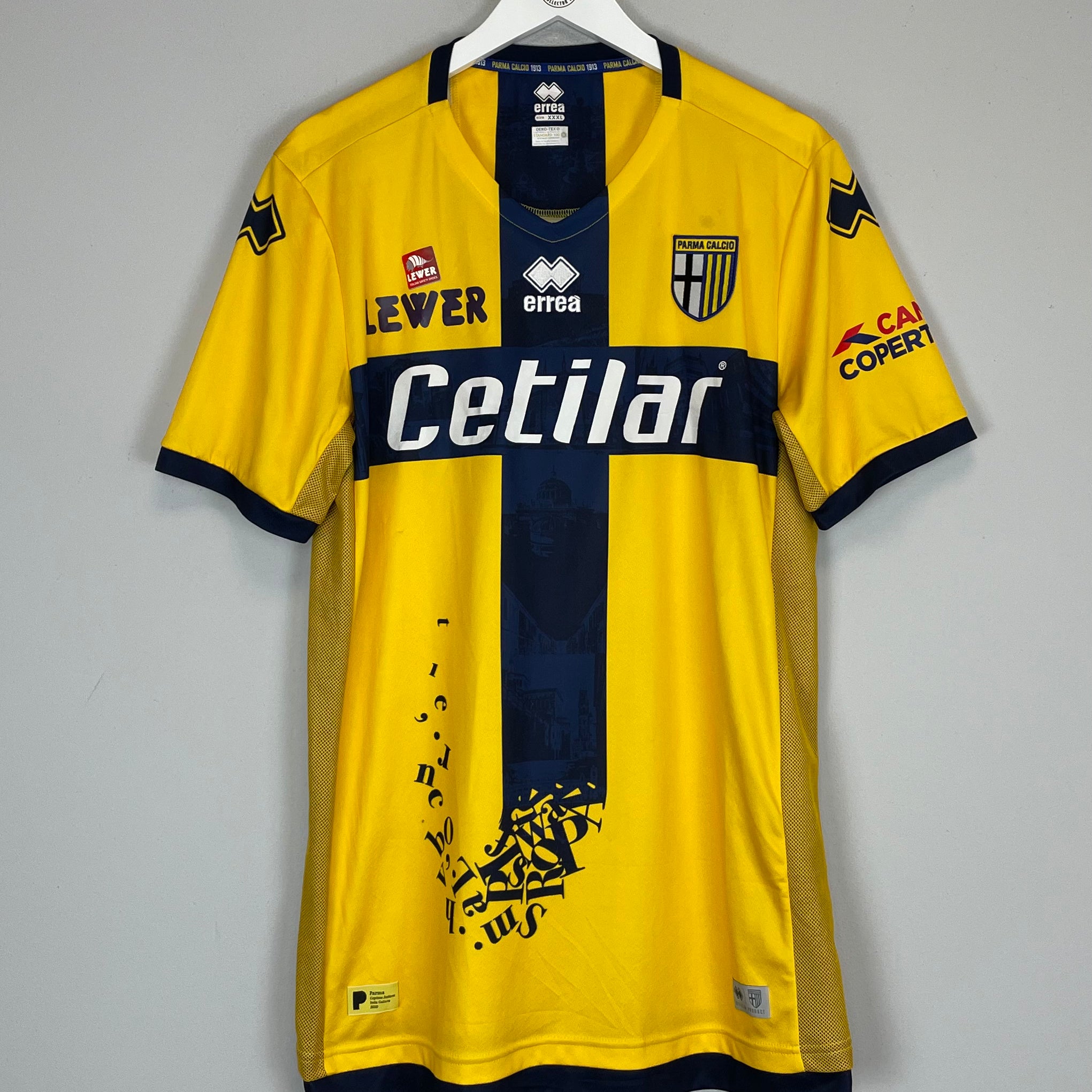Shop 2019/20 PARMA HOME SHIRT (XXXL) ERREA, classic football shirts, vintage football shirts & retro soccer jerseys at Cult Kits