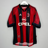 Shop 1998/00 AC MILAN MALDINI #3 HOME SHIRT (L) ADIDAS, classic football shirts, vintage football shirts & retro soccer jerseys at Cult Kits