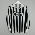 Shop 1989/90 JUVENTUS #11 L/S HOME SHIRT (M) KAPPA, classic football shirts, vintage football shirts & retro soccer jerseys at Cult Kits