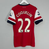 Shop 2012/14 ARSENAL COQUELIN #22 HOME SHIRT (M) NIKE, classic football shirts, vintage football shirts & retro soccer jerseys at Cult Kits