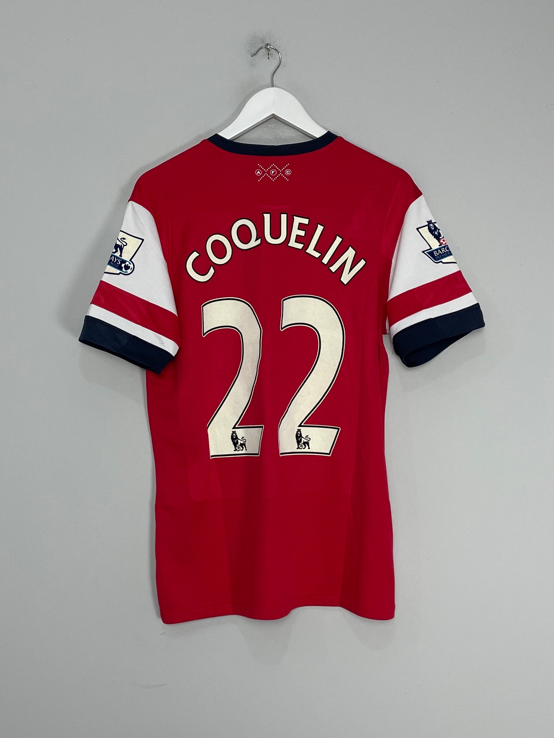 Shop 2012/14 ARSENAL COQUELIN #22 HOME SHIRT (M) NIKE, classic football shirts, vintage football shirts & retro soccer jerseys at Cult Kits