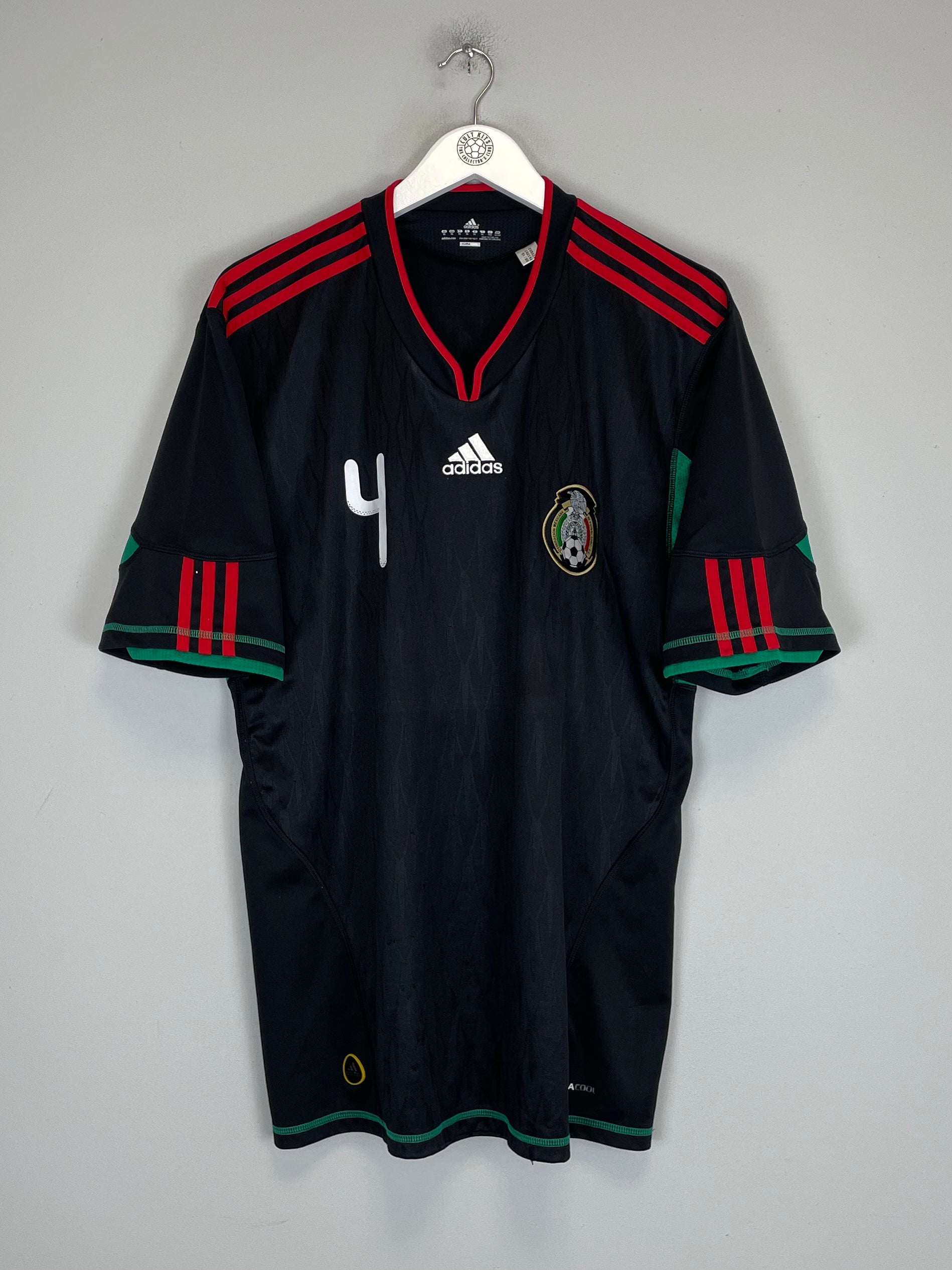 Shop 2010 MEXICO R.MARQUEZ #4 AWAY SHIRT (XL) ADIDAS, classic football shirts, vintage football shirts & retro soccer jerseys at Cult Kits