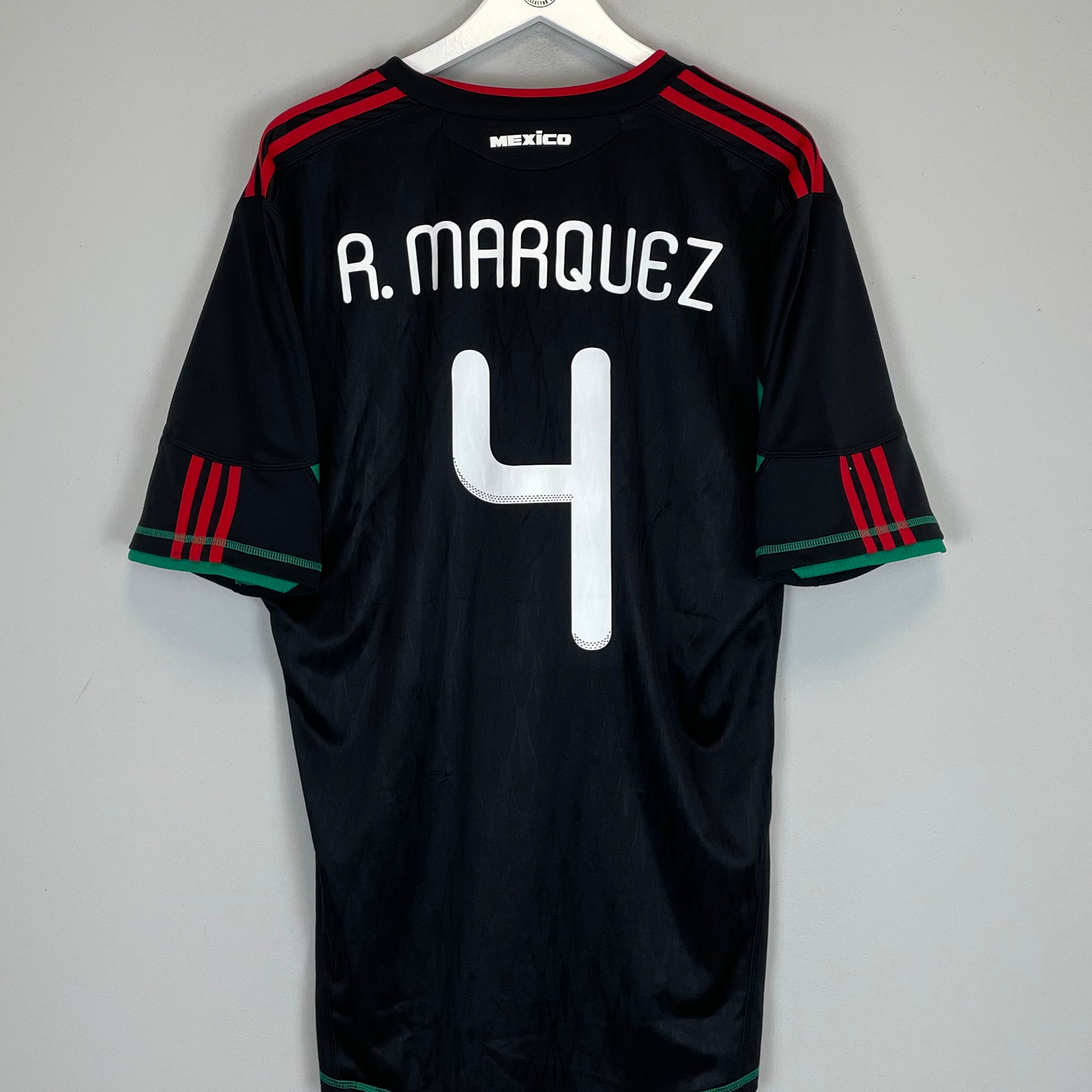 Shop 2010 MEXICO R.MARQUEZ #4 AWAY SHIRT (XL) ADIDAS, classic football shirts, vintage football shirts & retro soccer jerseys at Cult Kits