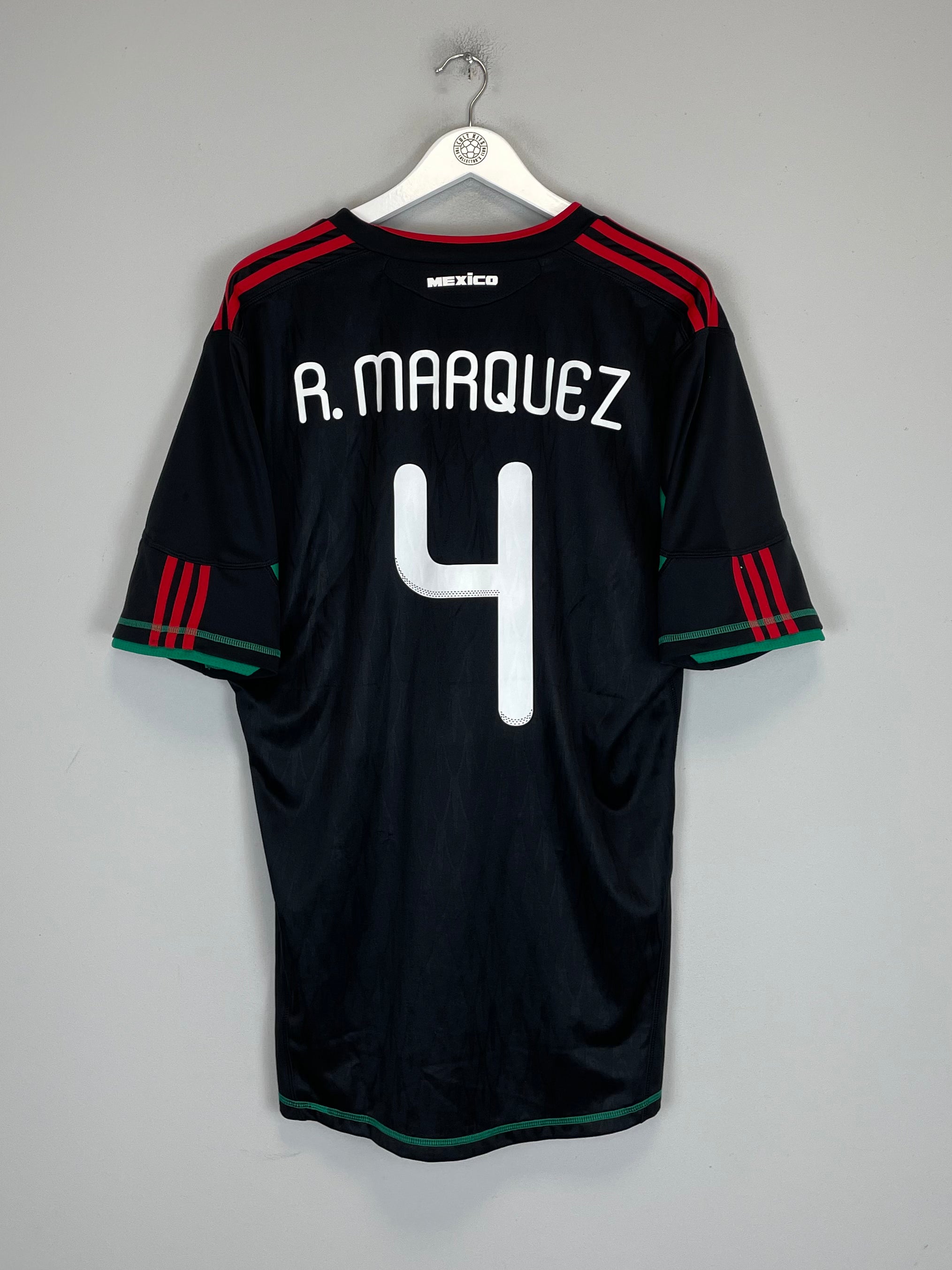 Shop 2010 MEXICO R.MARQUEZ #4 AWAY SHIRT (XL) ADIDAS, classic football shirts, vintage football shirts & retro soccer jerseys at Cult Kits