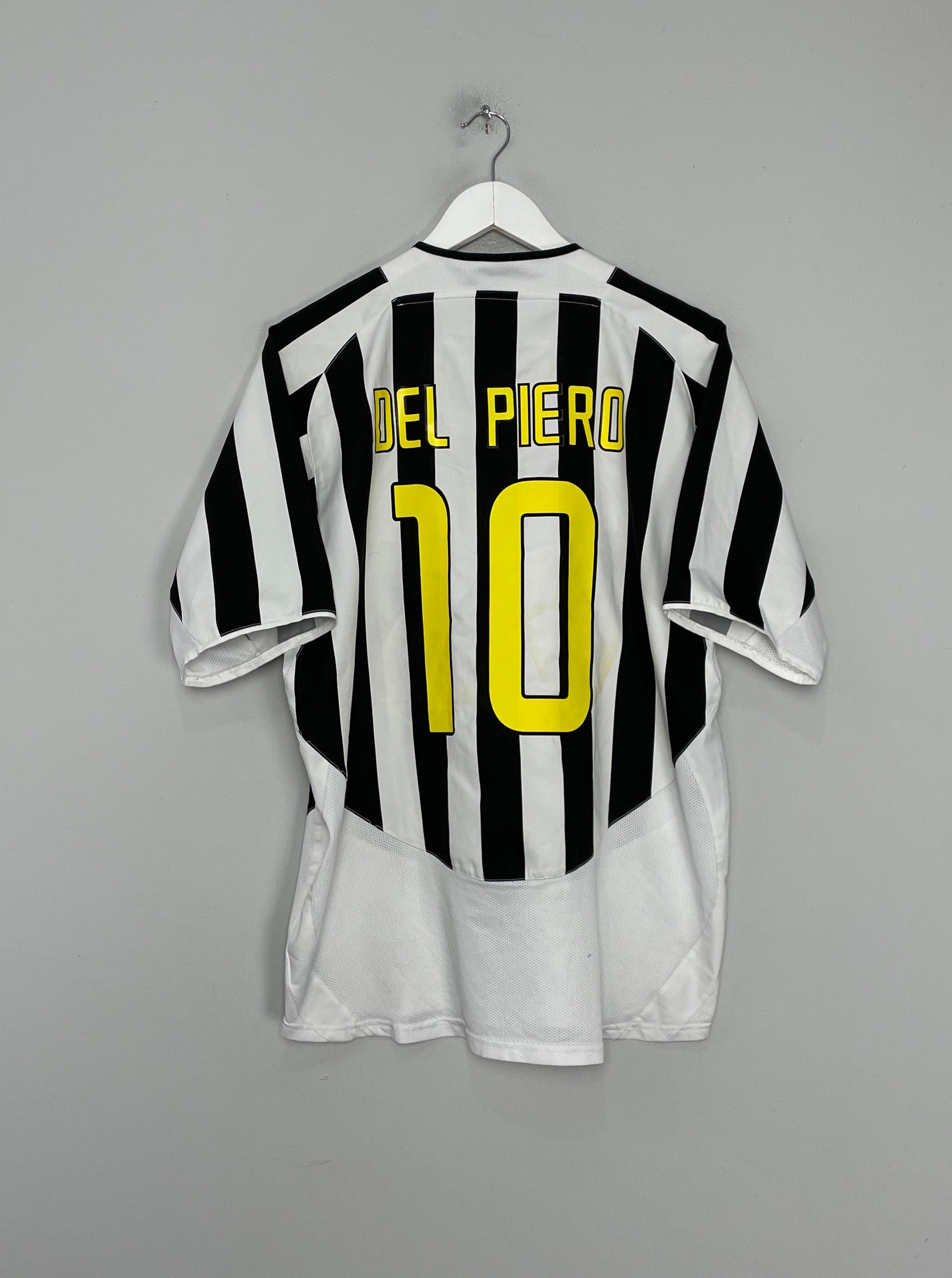 Shop 2003/04 JUVENTUS DEL PIERO #10 HOME SHIRT (L) NIKE, classic football shirts, vintage football shirts & retro soccer jerseys at Cult Kits