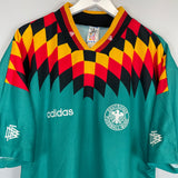 Shop 1994/96 GERMANY AWAY SHIRT (L) ADIDAS, classic football shirts, vintage football shirts & retro soccer jerseys at Cult Kits