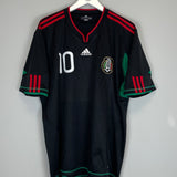 Shop 2010 MEXICO BLANCO #10 AWAY SHIRT (XL) ADIDAS, classic football shirts, vintage football shirts & retro soccer jerseys at Cult Kits