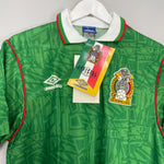 Shop 1994 MEXICO *BNWT* HOME SHIRT (M) UMBRO, classic football shirts, vintage football shirts & retro soccer jerseys at Cult Kits