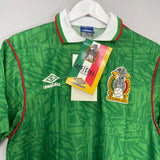 Shop 1994 MEXICO *BNWT* HOME SHIRT (M) UMBRO, classic football shirts, vintage football shirts & retro soccer jerseys at Cult Kits