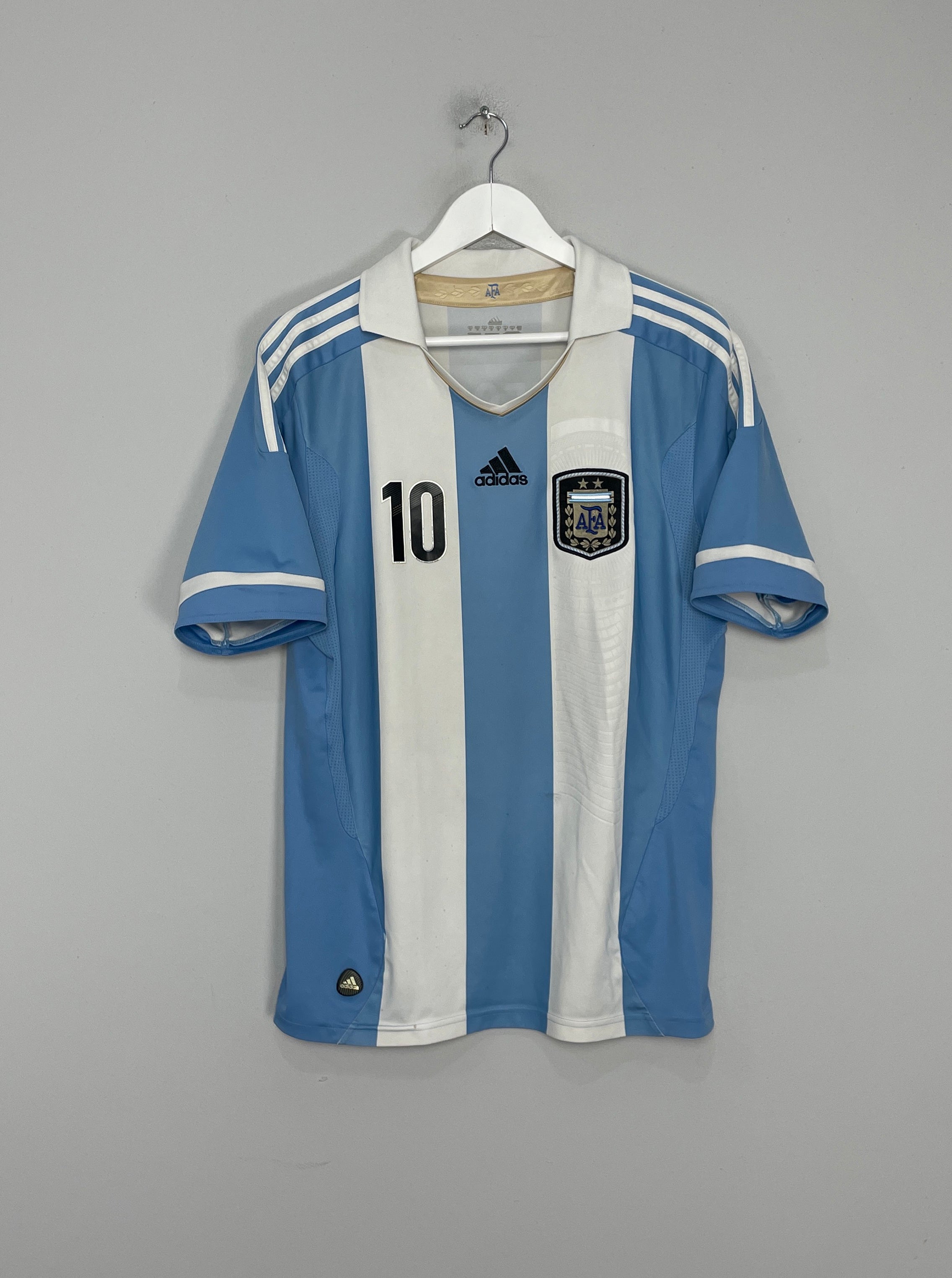 Shop 2011/12 ARGENTINA MESSI #10 HOME SHIRT (M) ADIDAS, classic football shirts, vintage football shirts & retro soccer jerseys at Cult Kits
