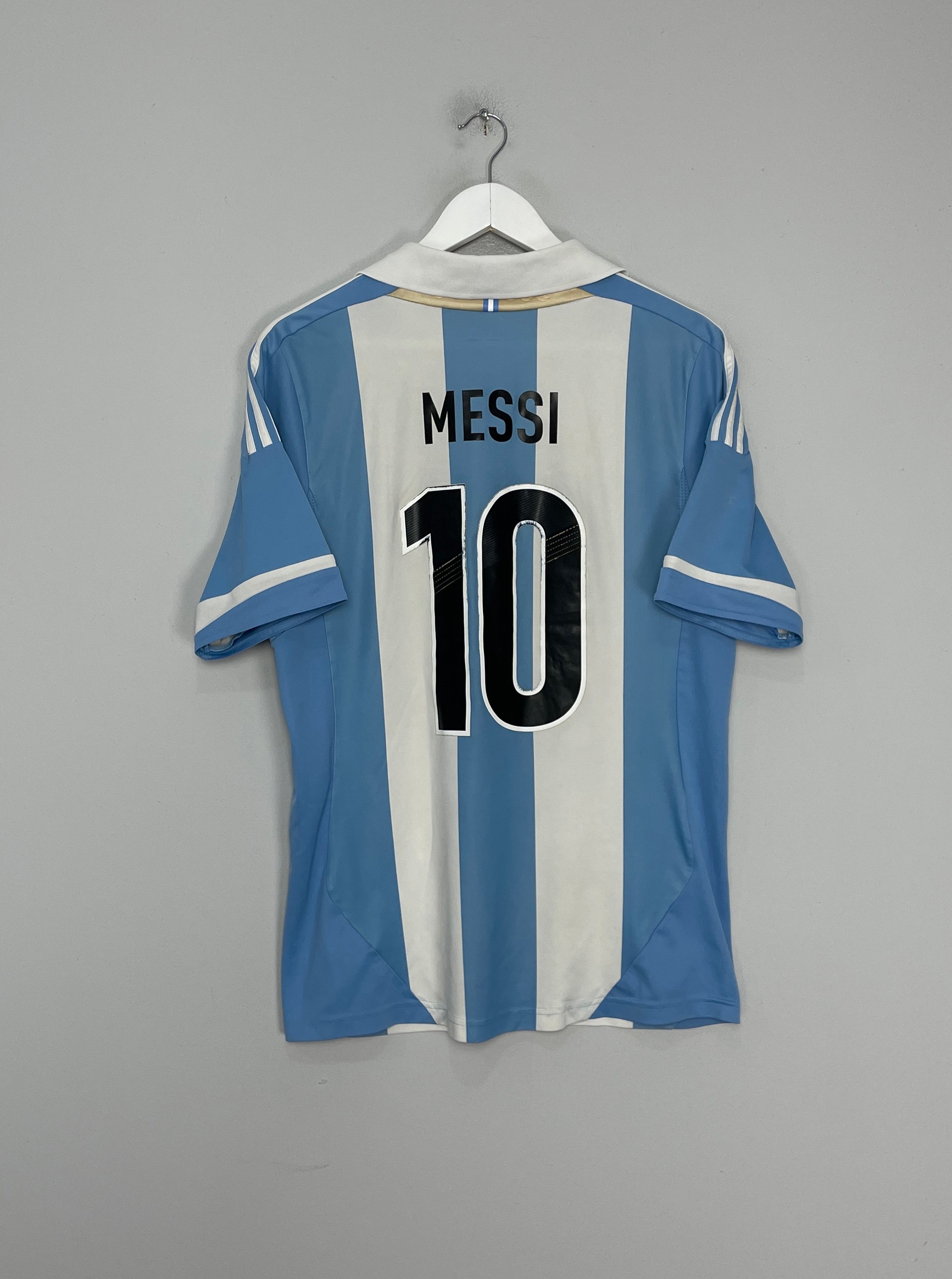 Shop 2011/12 ARGENTINA MESSI #10 HOME SHIRT (M) ADIDAS, classic football shirts, vintage football shirts & retro soccer jerseys at Cult Kits