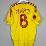 2006/07 LIVERPOOL GERRARD #8 AWAY SHIRT (L) ADIDAS