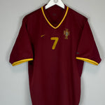 Shop 2000/02 PORTUGAL FIGO #7 HOME SHIRT (L) NIKE, classic football shirts, vintage football shirts & retro soccer jerseys at Cult Kits