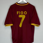 Shop 2000/02 PORTUGAL FIGO #7 HOME SHIRT (L) NIKE, classic football shirts, vintage football shirts & retro soccer jerseys at Cult Kits