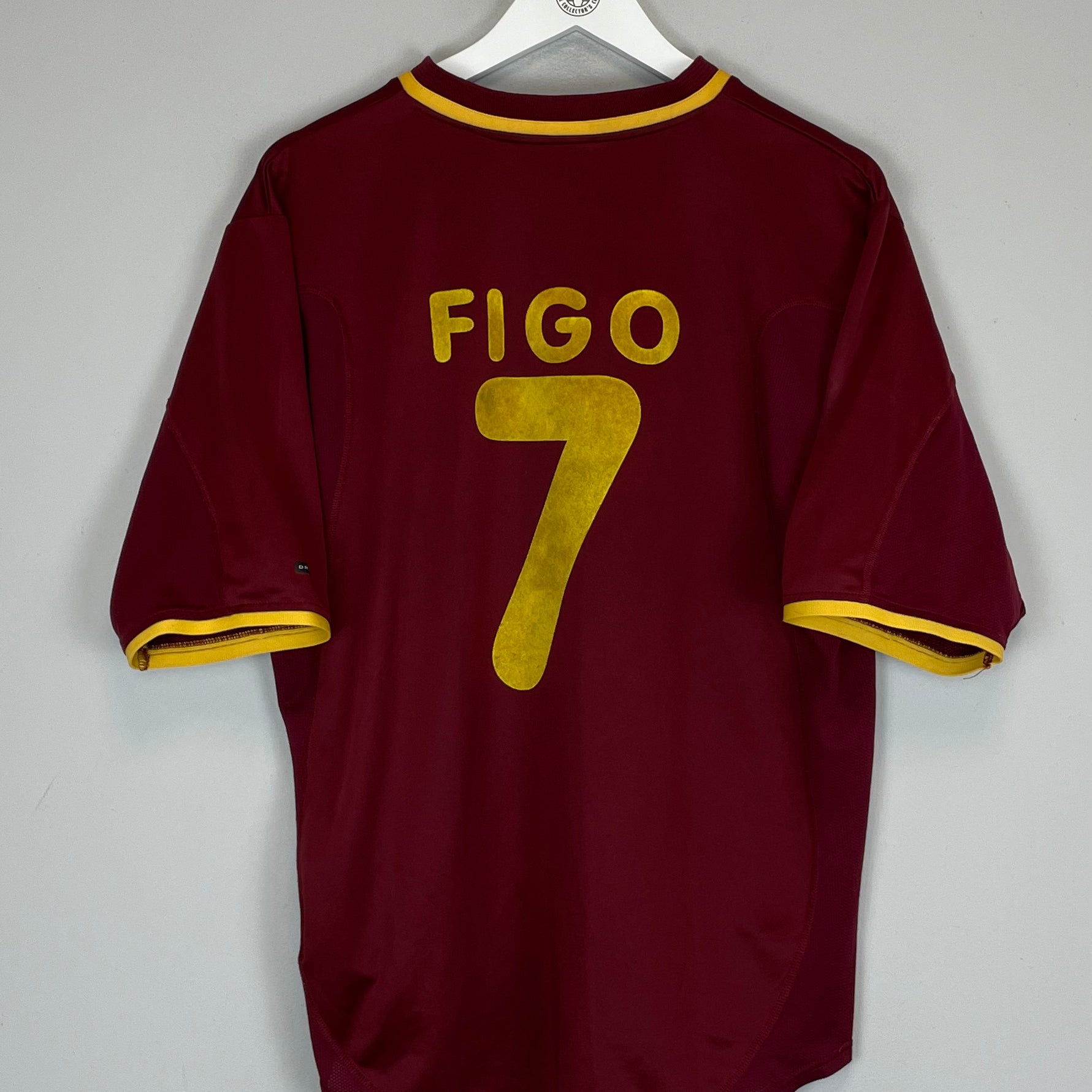 Shop 2000/02 PORTUGAL FIGO #7 HOME SHIRT (L) NIKE, classic football shirts, vintage football shirts & retro soccer jerseys at Cult Kits