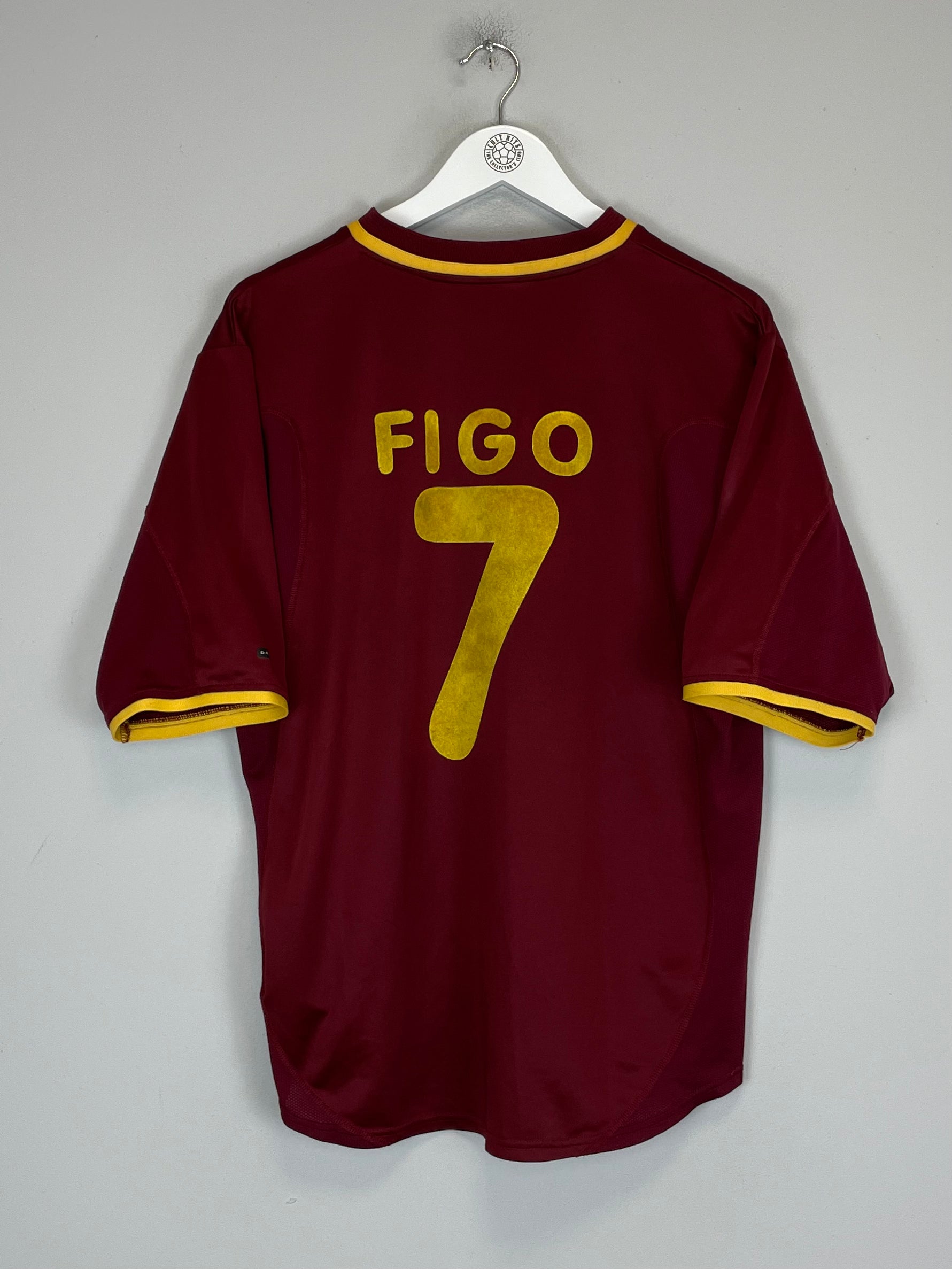 Shop 2000/02 PORTUGAL FIGO #7 HOME SHIRT (L) NIKE, classic football shirts, vintage football shirts & retro soccer jerseys at Cult Kits