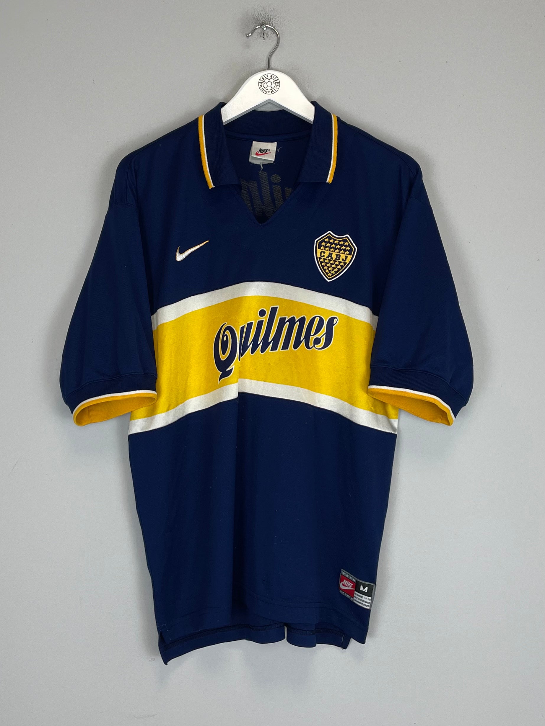 Shop 1997/98 BOCA JUNIORS HOME SHIRT (M) NIKE, classic football shirts, vintage football shirts & retro soccer jerseys at Cult Kits