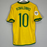 Shop 2006/08 BRAZIL RONALDINHO #10 HOME SHIRT (L) NIKE, classic football shirts, vintage football shirts & retro soccer jerseys at Cult Kits