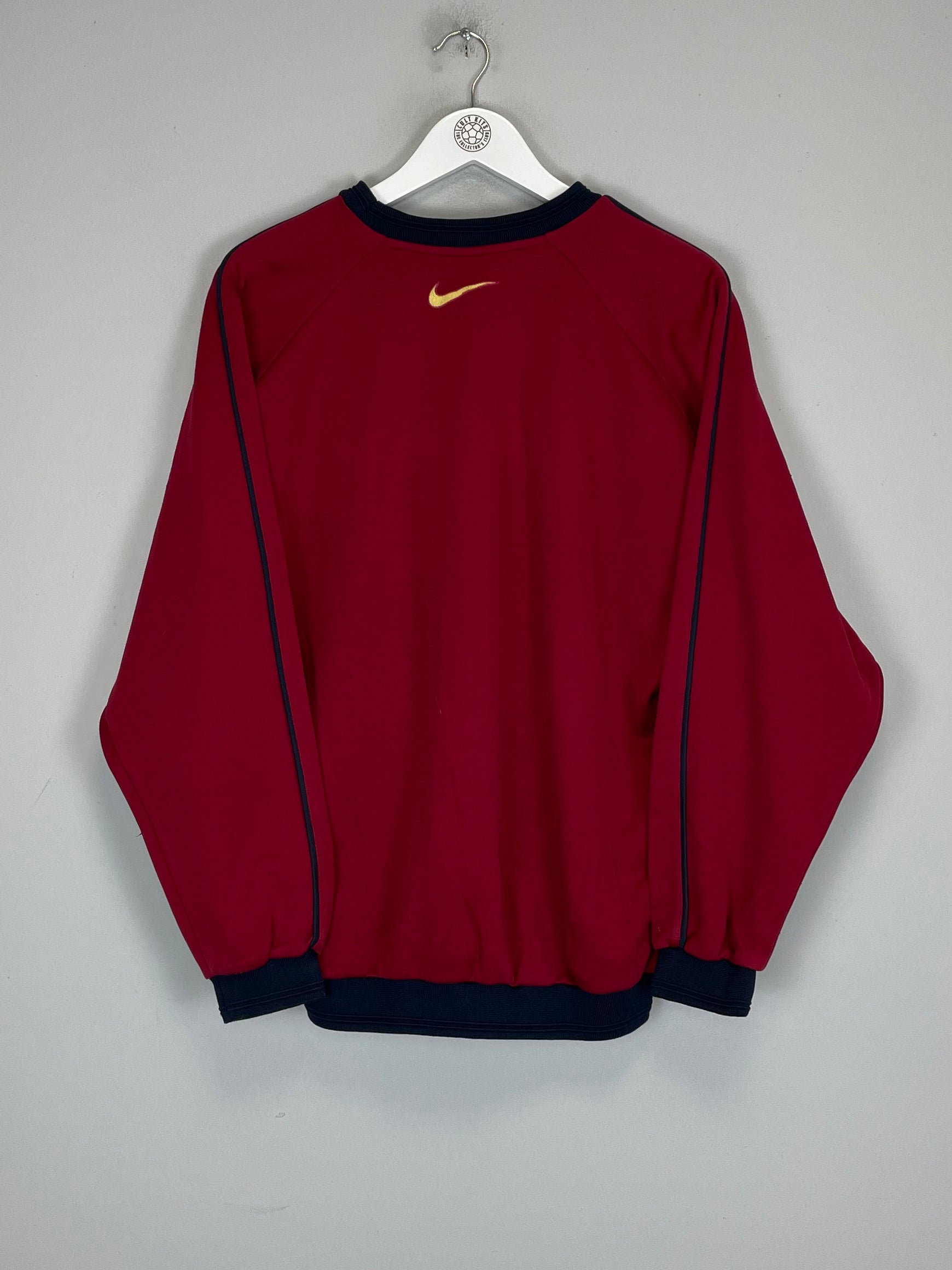 Shop 1998/00 BARCELONA JUMPER (M) NIKE, classic football shirts, vintage football shirts & retro soccer jerseys at Cult Kits